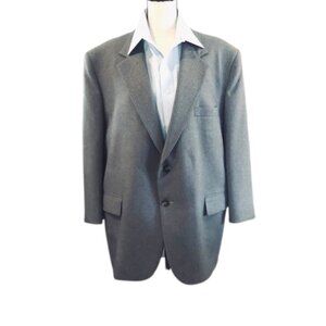 Emile Duval Men's Gray Pinstripe Blazer Size 46S